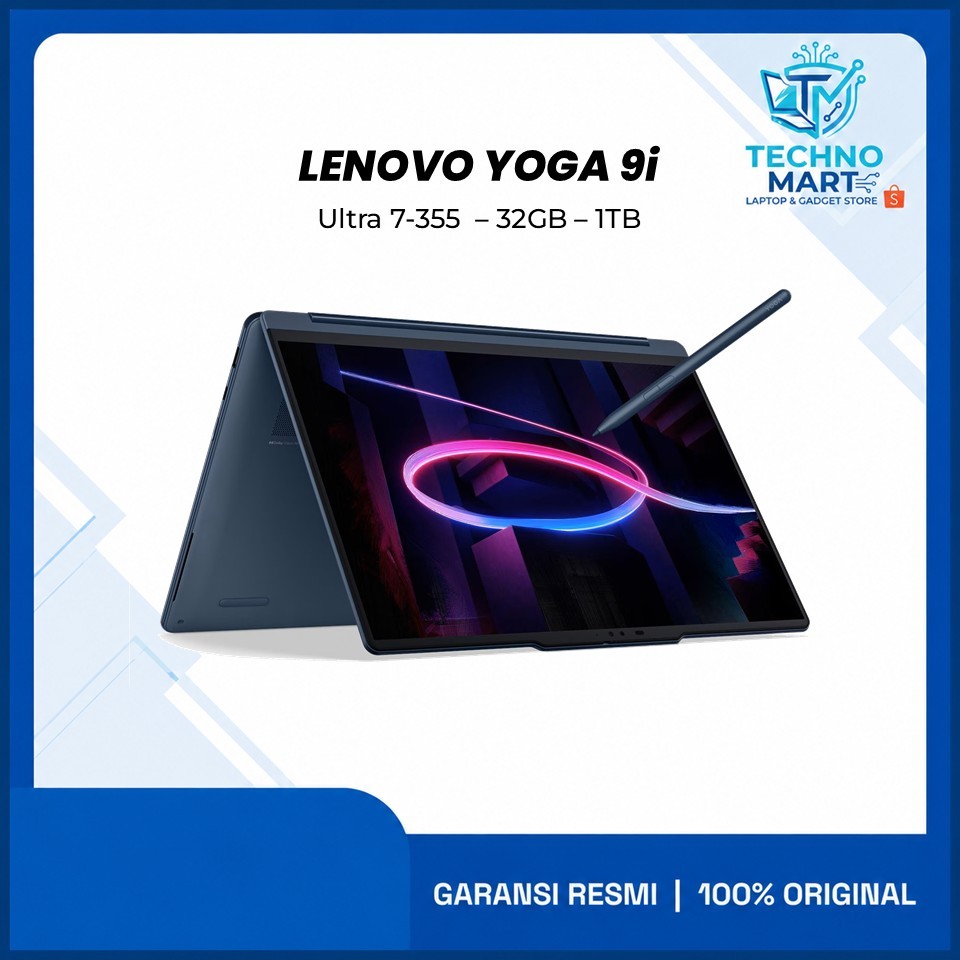 Jual Lenovo Yoga 9i 2-in-1 Aura Edition Ultra 7-355 32GB 1TB Windows 11+OHS+M365B 14.0 2.8K OLED 120HZ -1QID | Shopee Indonesia