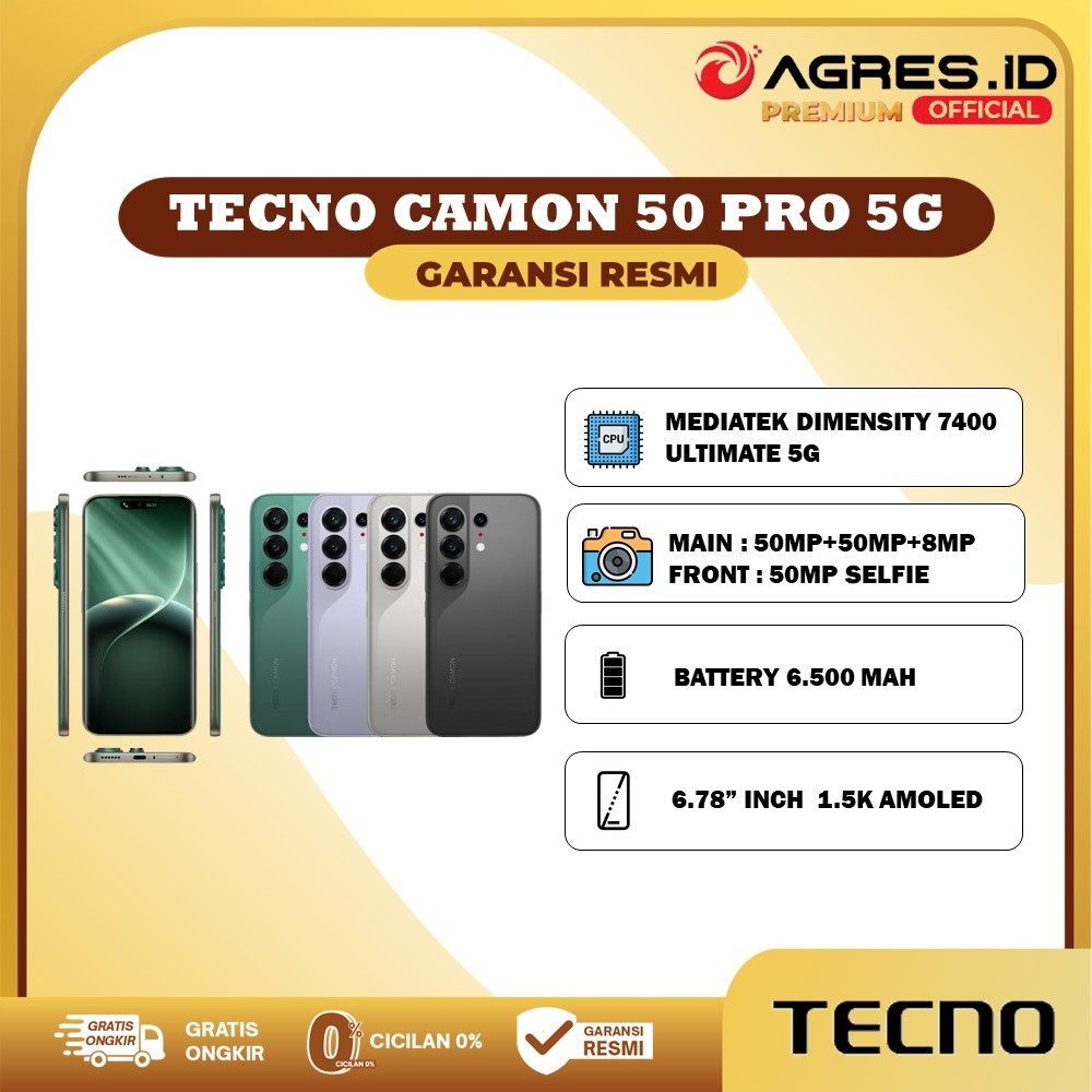 Jual Tecno Camon 50 Pro 5G 8GB/256GB I 12GB/256GB I 12GB/512GB Garansi Resmi Tecno Indonesia | Shopee Indonesia