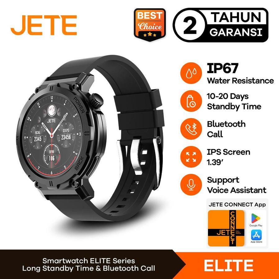 Jual Smartwatch JETE Elite Jam Tangan 1.39 inch IPS HD Screen Always On Display IP67 Water Resistant Smart Watch Bluetooth Olahraga Lari Running Support NFC Health Monitor Jam Pria Wanita | Shopee Indonesia