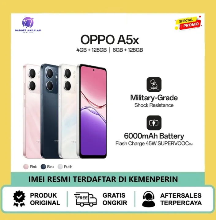 OPPO A5x 4G 4GB+128GB & 6GB+128GB | Lazada Indonesia