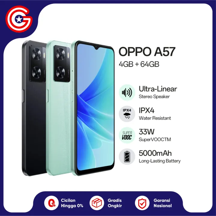 OPPO A57 4/64GB GARANSI RESMI 1 TAHUN