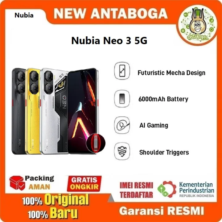 ZTE Nubia Neo 3 5G 8/256 GB Garansi Resmi | Lazada Indonesia