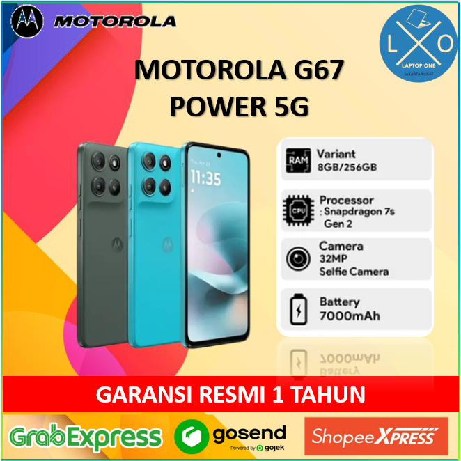 Jual Motorola G67 Power | Moto G67 Power 5G | RAMBoost 24GB/256GB - Snapdragon7s Gen2 - 7000mAh SiliconCarbon - 50MP | Shopee Indonesia
