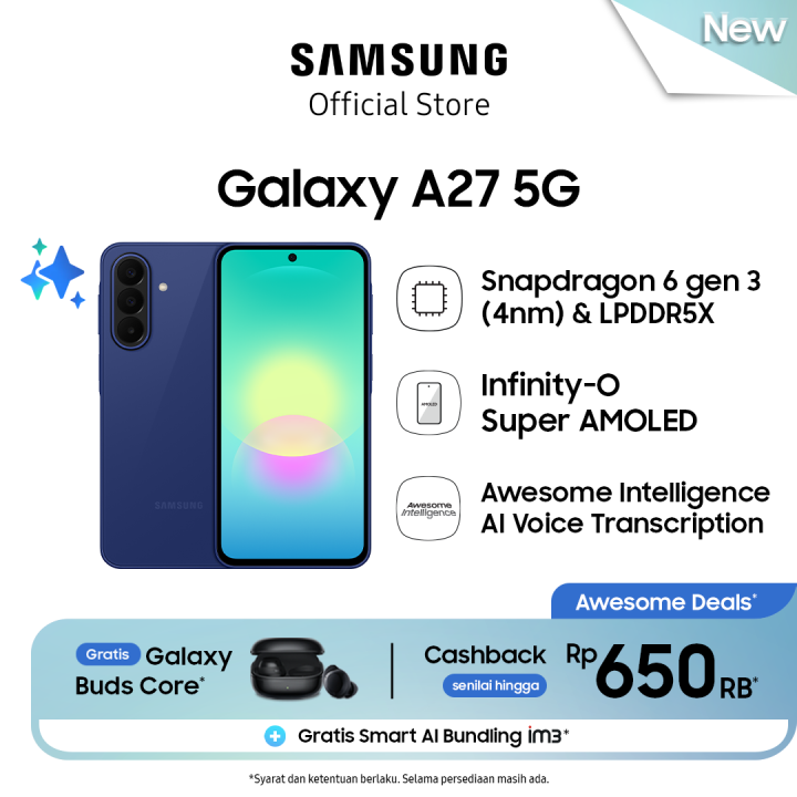 Samsung Galaxy A27 5G 6/128GB | Hp AI | IP64 | 5000 mAh | Lazada Indonesia