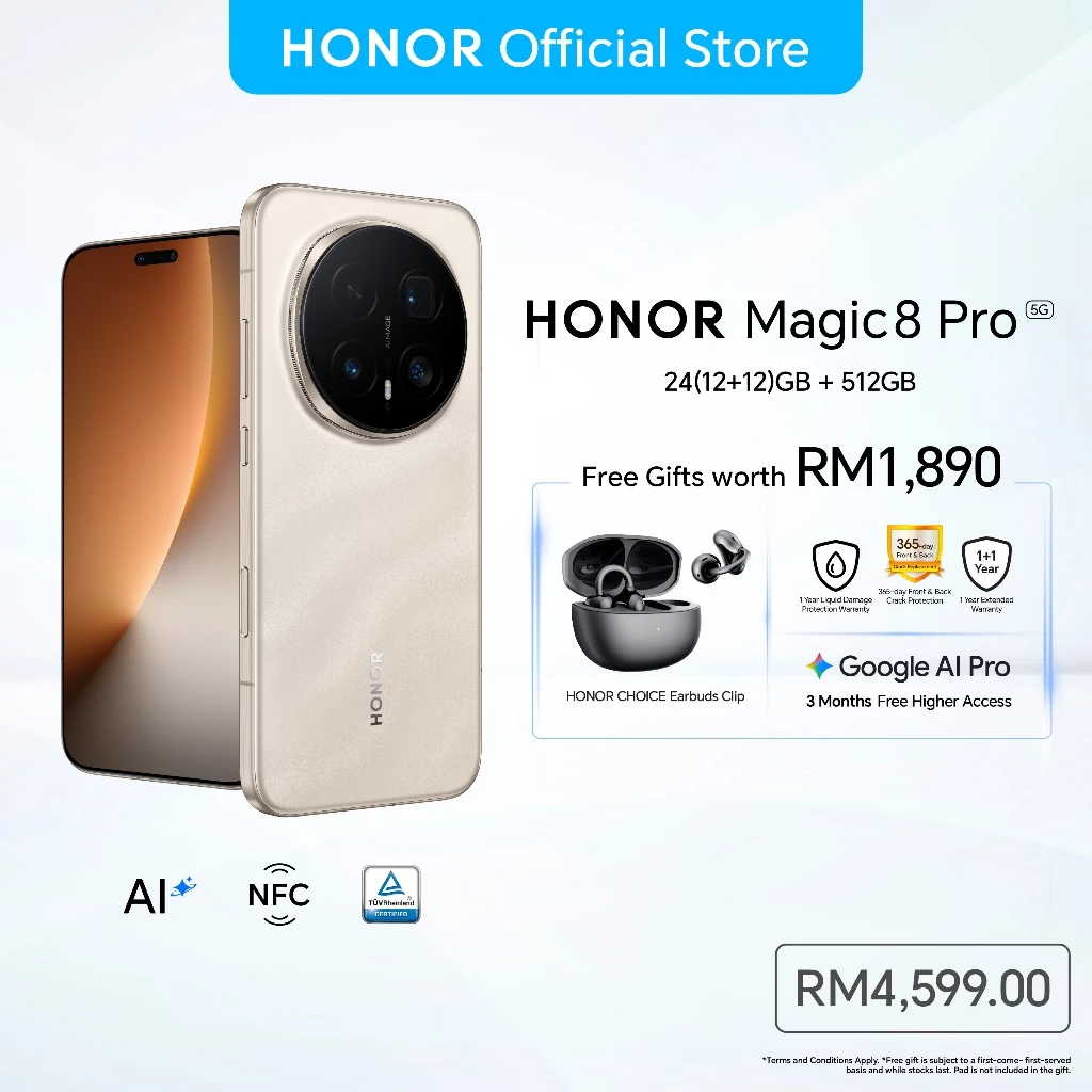 Honor Magic8 Pro | Magic7 Pro | Magic4 Pro | Original Malaysia Set