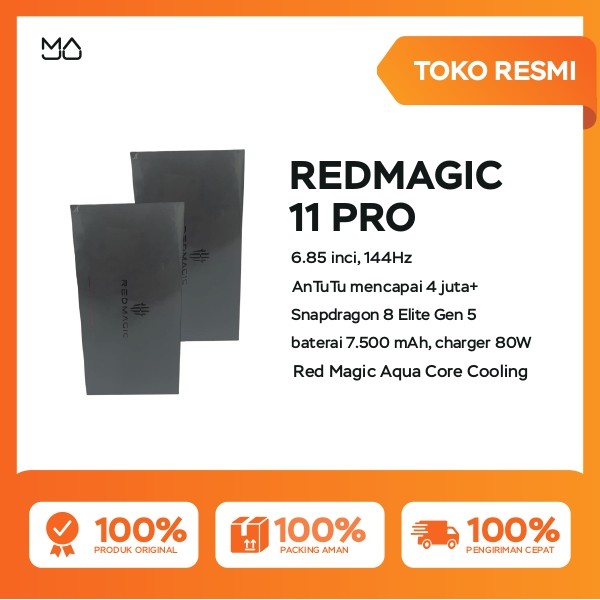 Jual Redmagic 11 Pro 5G 16/512GB [Snapdragon 8 Elite Gen 5, BOE AMOLED Full Screen 6.8”, 7.500mAh Battery] - Garansi Resmi | Shopee Indonesia