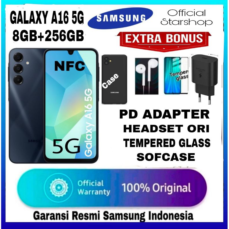 Jual SAMSUNG GALAXY A16 5G NFC 8GB+256GB GARANSI RESMI SAMSUNG INDONESIA SEIN - SAMSUNG A16 | Shopee Indonesia