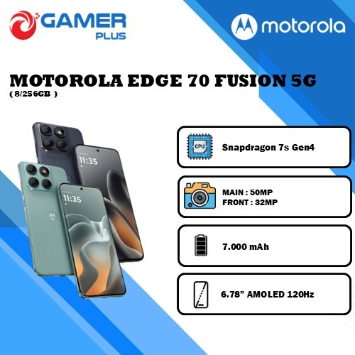 Jual Motorola Edge 70 Fusion 5G 8/256GB - Snapdragon 7s Gen4 - Garansi Resmi Indonesia | Shopee Indonesia