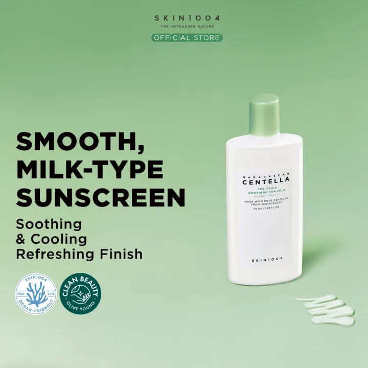 SKIN1004 Madagascar Centella Tea-Trica Soothing Sun Milk SPF50+ PA++++ | Lazada Indonesia