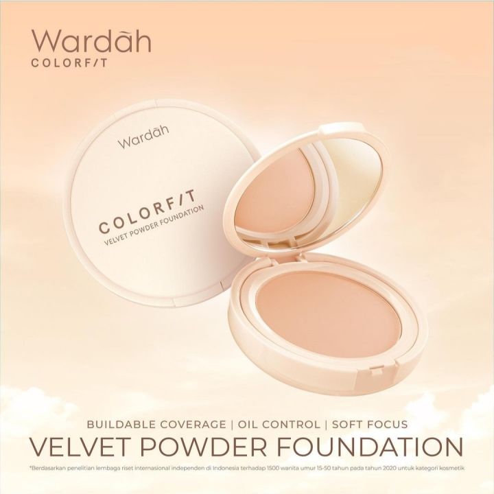Wardah Colorfit Velvet powder Foundation
