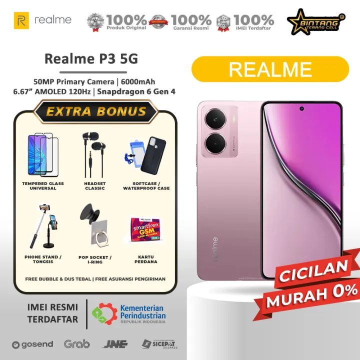 Realme P3 5G RAM 12/256GB Garansi Resmi | Lazada Indonesia