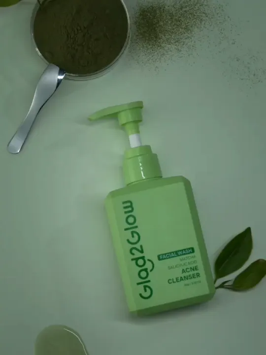 Glad2Glow Matcha Salicylic Acid Acne Facial Cleanser 80ml | Anti Jerawat | Kontrol Minyak | G2G | Lazada Indonesia