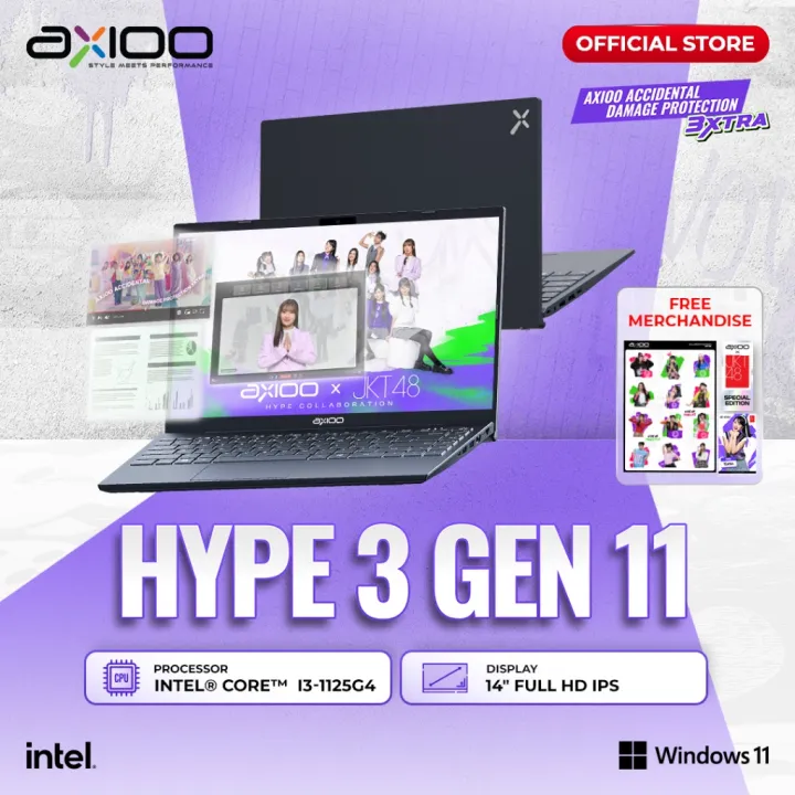 Axioo Laptop Hype 3 G11L Intel i3-1115G/8GB/256GB/FHD IPS | Lazada Indonesia