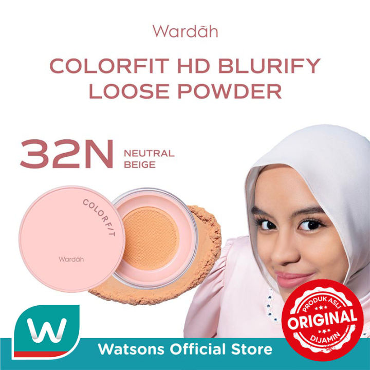 Wardah Colorfit HD Blurify Loose Powder 32N Neutral Beige 15g