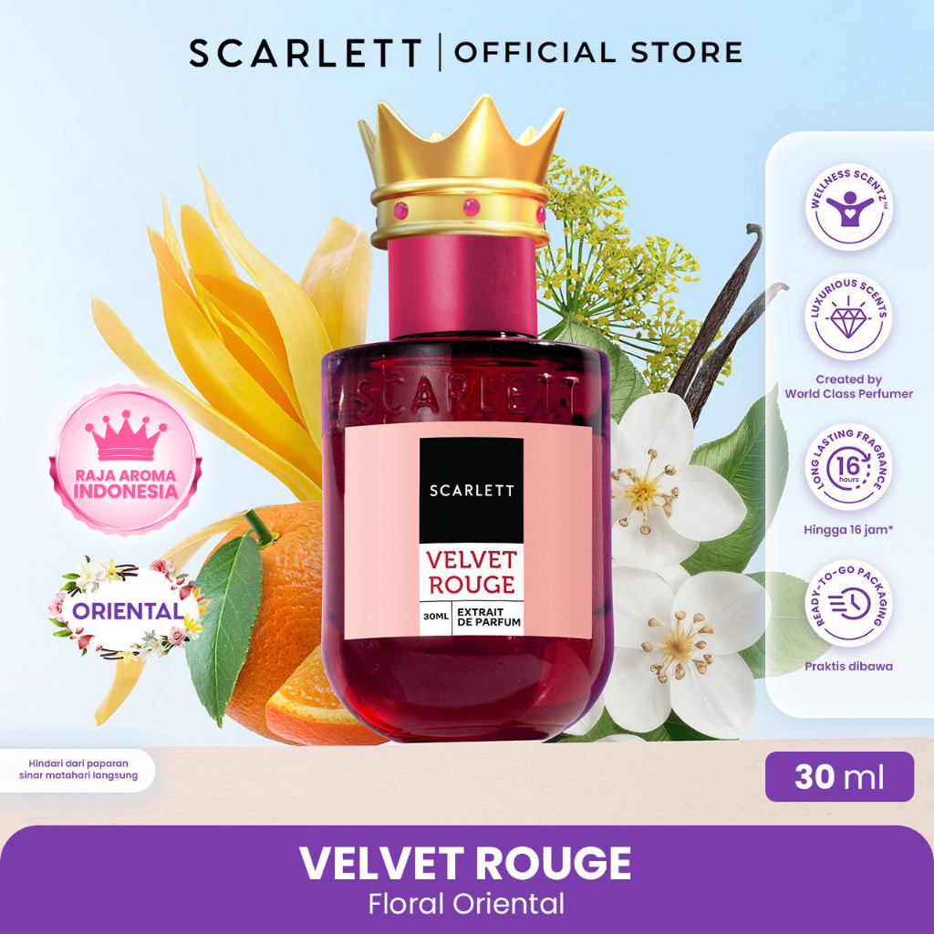 Jual SCARLETT Velvet Rouge (BEST SELLER!) - Extrait De Parfum 30ml - Unisex - Parfum Wanita | Shopee Indonesia