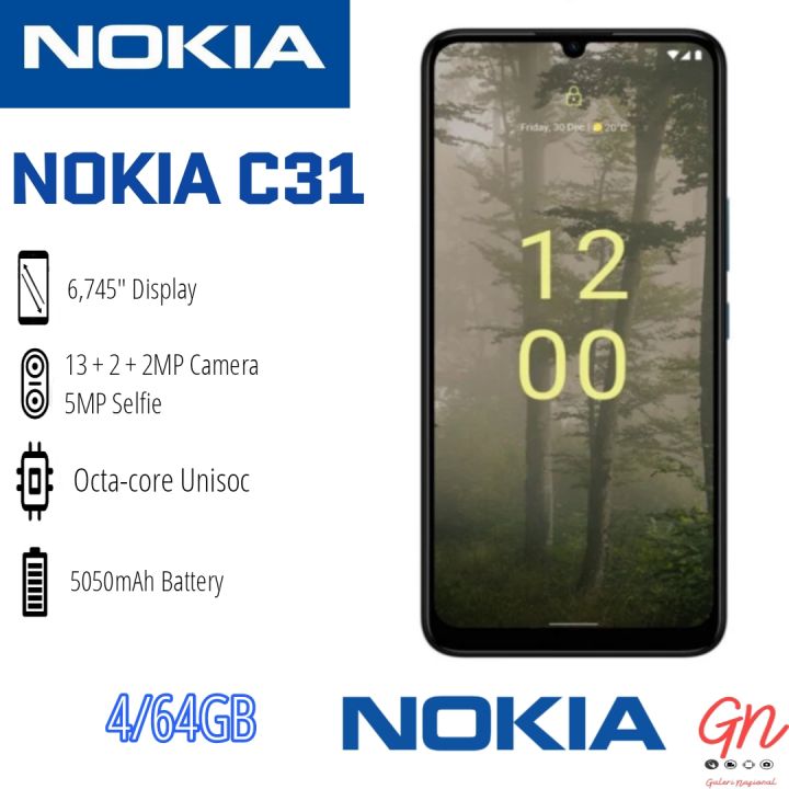 NOKIA C31 4/64GB GARANSI RESMI