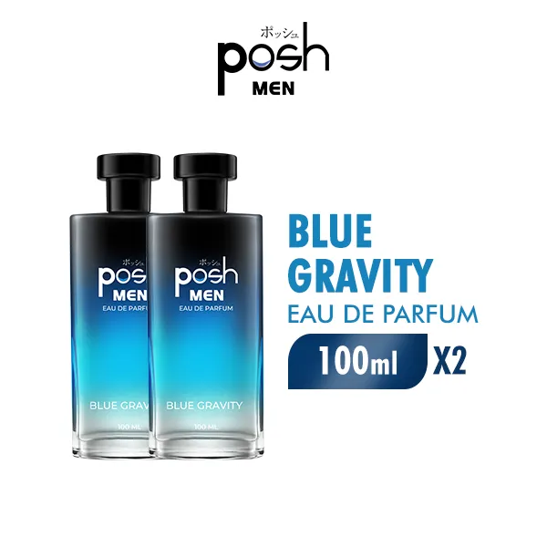[Paket isi 2] Posh Men Eau de Toilette Blue Gravity 100ml
