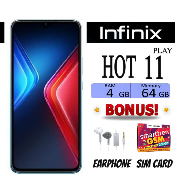 Infinix Hot 11 Play Ram 4/64 GB Garansi Sein - Like New