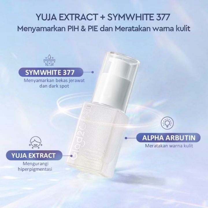 Glad2Glow Yuja Symwhite 377 Dark Spot Serum | Lazada Indonesia