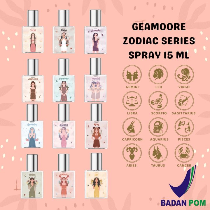GEAMOORE ZODIAC SERIES PERFUME 15ml / PARFUM ZODIAK 15ml | Lazada Indonesia