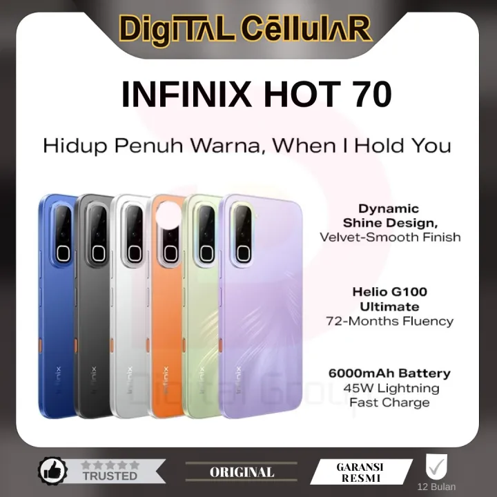 INFINIX HOT 70 6/256 GB GARANSI RESMI | Lazada Indonesia