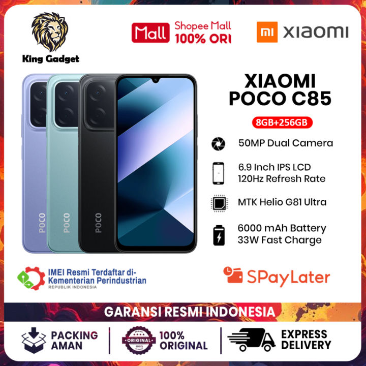 Xiaomi Poco C85 8GB+256GB - Garansi Resmi 1 Tahun | Lazada Indonesia