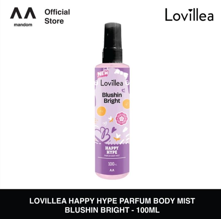 LOVILLEA HAPPY HYPE PARFUM BODY MIST BLUSHIN BRIGHT - 100 ML | Lazada Indonesia