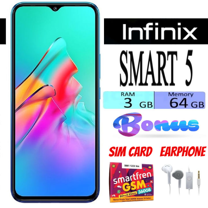 INFINIX SMART 5 LIKE NEW RAM 2/32 GB & 3/64 GB Ex-Bergaransi - Promo