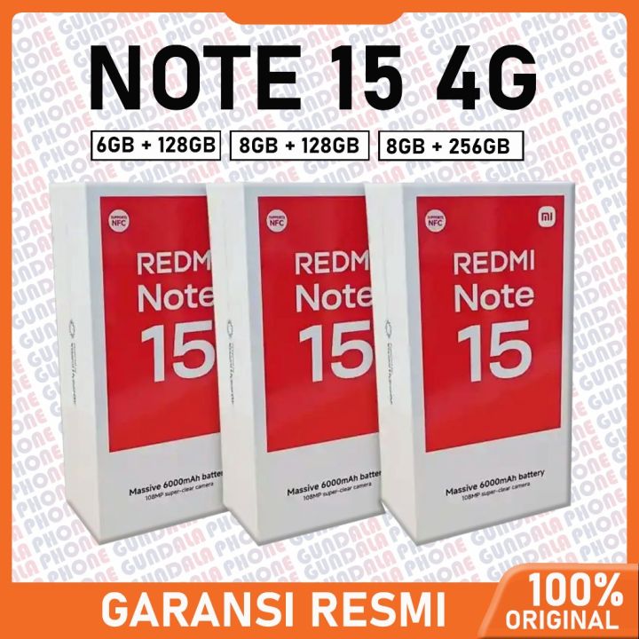 Xiaomi Redmi Note 15 4G - Garansi resmi | Lazada Indonesia