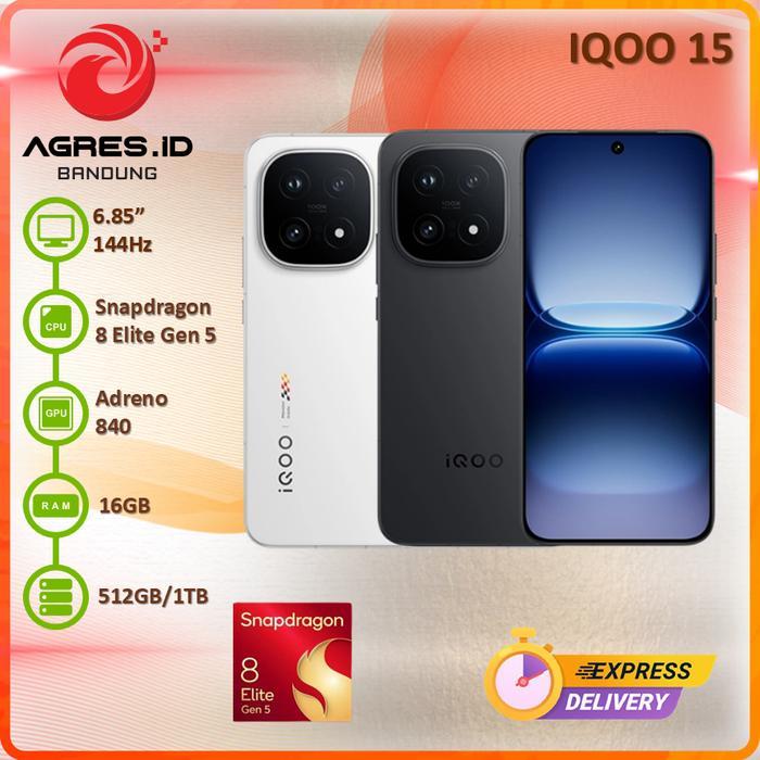 Iqoo 15 16Gb 512Gb/1Tb 6.85" 144Hz Garansi Resmi Indonesia - ALPHA 16GB/512GB, NON BUNDLE | Lazada Indonesia