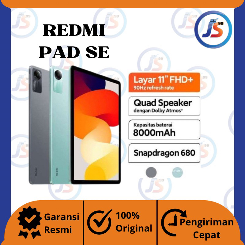 Jual Xiaomi Redmi Pad SE 4GB+128GB Garansi Resmi | Shopee Indonesia