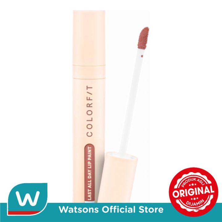 WARDAH Colorfit Last All Day Lip Paint 04 Brownderlast