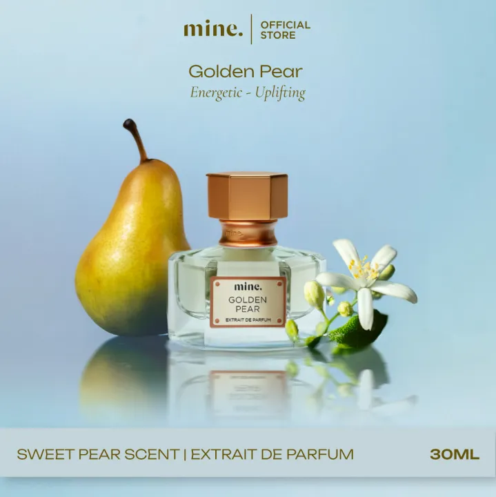 Mine Perfumery Golden Pear - 30 ml Extrait De Perfume | Parfum Wangi Segar Buah Manis Juicy Menyegarkan