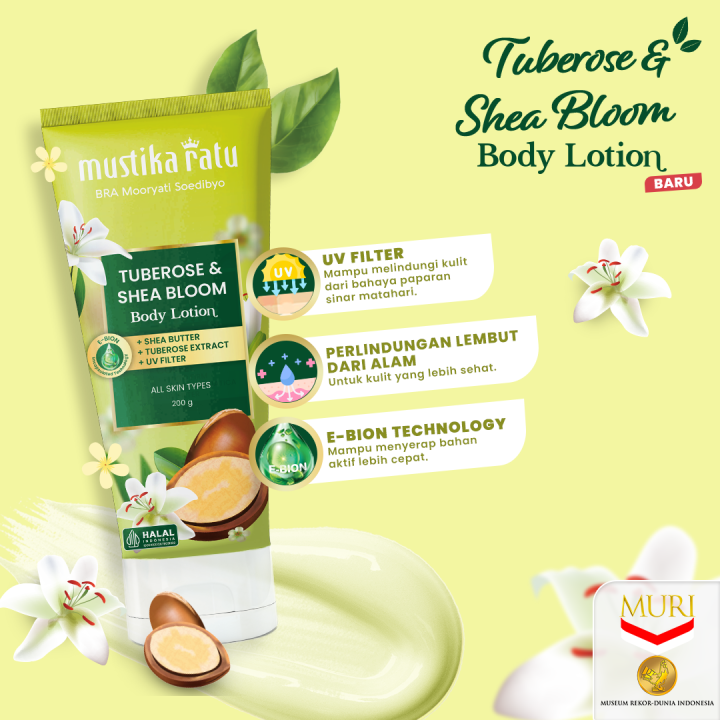 Mustika Ratu Tuberose & Shea Bloom Body Lotion 200 ml | Lazada Indonesia