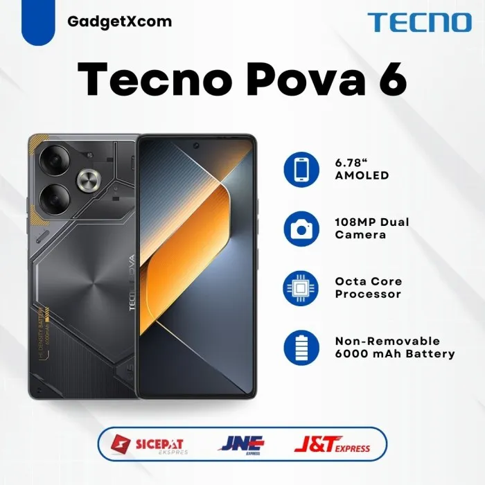 Tecno Pova 6 RAM 12256GB 8/256 gb bergaransi | Lazada Indonesia