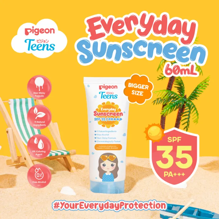 Pigeon Teens Everyday Sunscreen SPF 35/PA+++ 60ml
