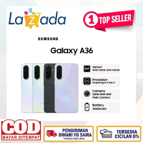 Samsung Galaxy A36 5G 8GB 256GB & 12/256GB Snapdragon 6 Gen 3 Layar Super AMOLED 6.7 Inci 120Hz Baterai 5000mAh BERGARANSI repack like new