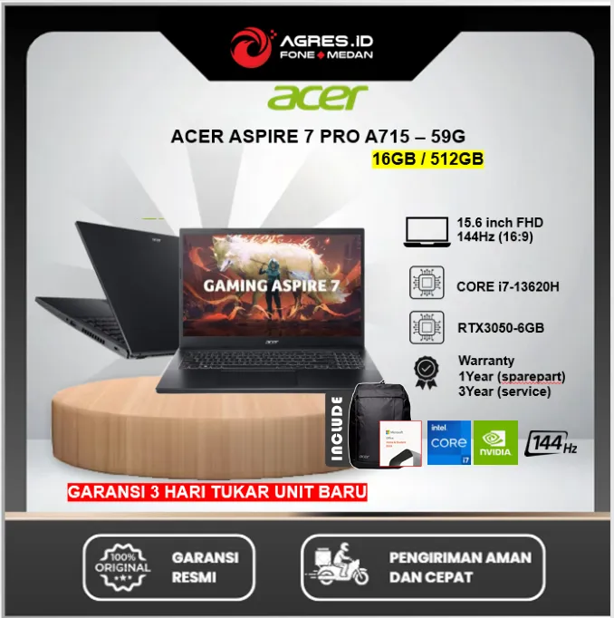 ACER NITRO LITE 16 RTX3050 CORE 5 210H 16GB 512GB W11+OHS 16.0WUXGA 180HZ 100SRGB | Lazada Indonesia