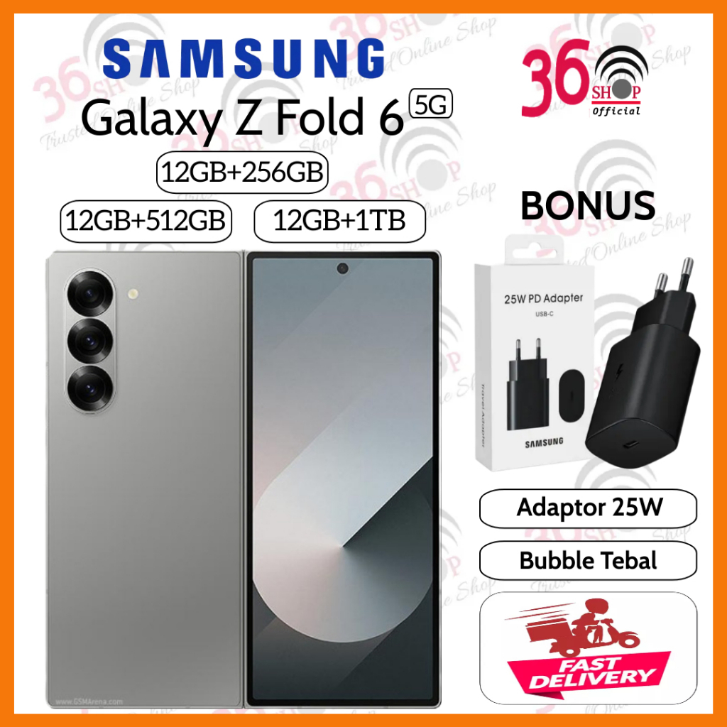 Jual Samsung Galaxy Z Fold 6 5G [12GB+256GB] [12GB+512GB] [12GB+1TB] LCD Dynamic LTPO AMOLED 2X garansi Resmi 1 Tahun | Shopee Indonesia