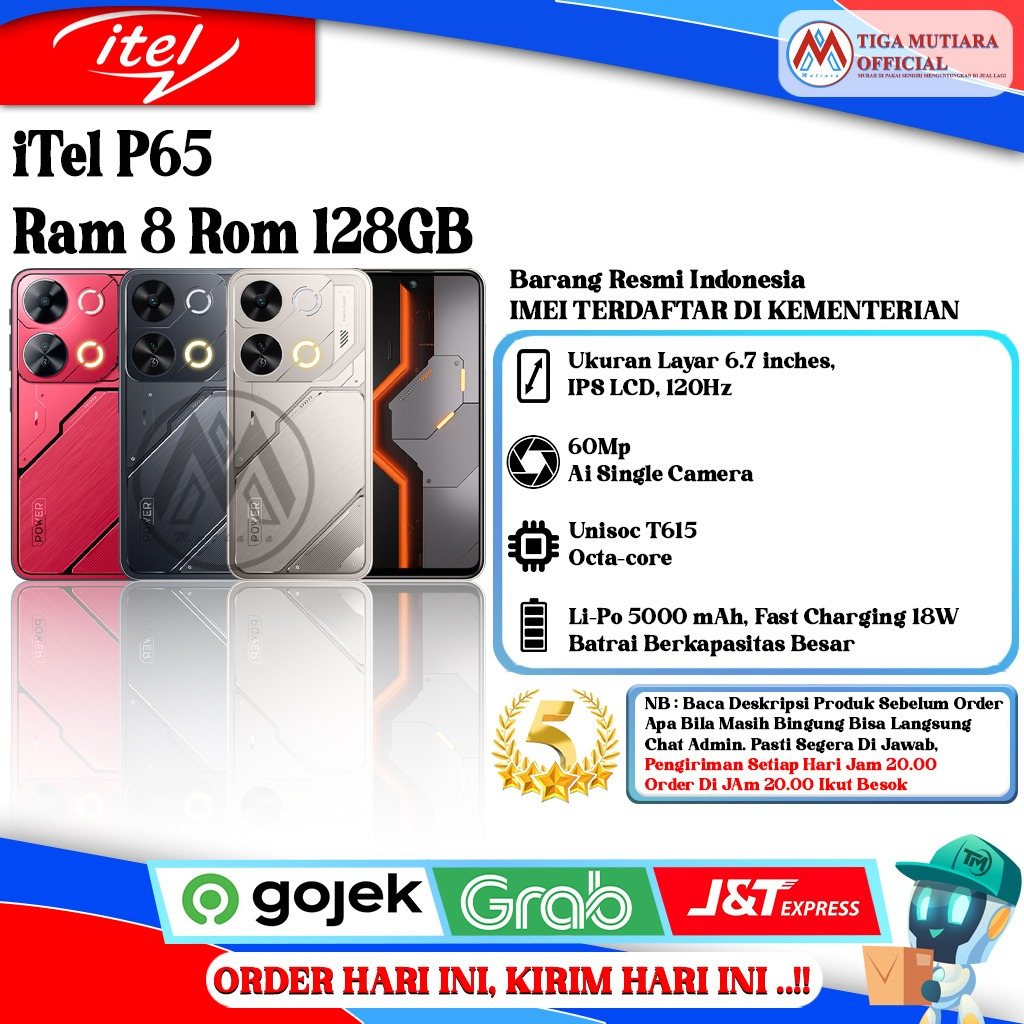 Jual iTel P65 Ram 8GB Rom 128GB Segel Original & Bergaransi Resmi | Shopee Indonesia