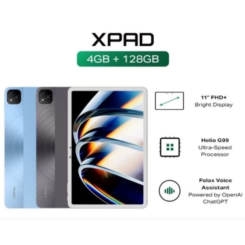 Jual INFINIX XPAD 4/128GB WI-FI ONLY GARANSI RESMI | Shopee Indonesia