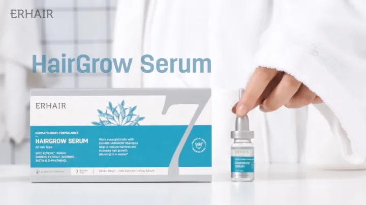 Twin Flame ERHAIR Hairgrow Serum 7x8 ml (2pcs) - Serum Penumbuh Rambut Rontok