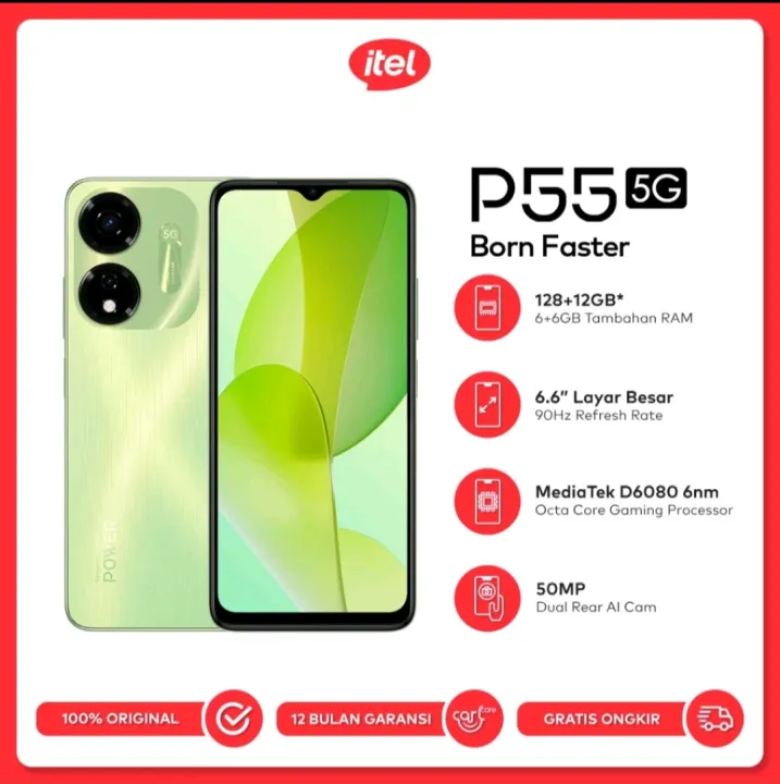 Itel P55 5G Garansi Resmi | Lazada Indonesia