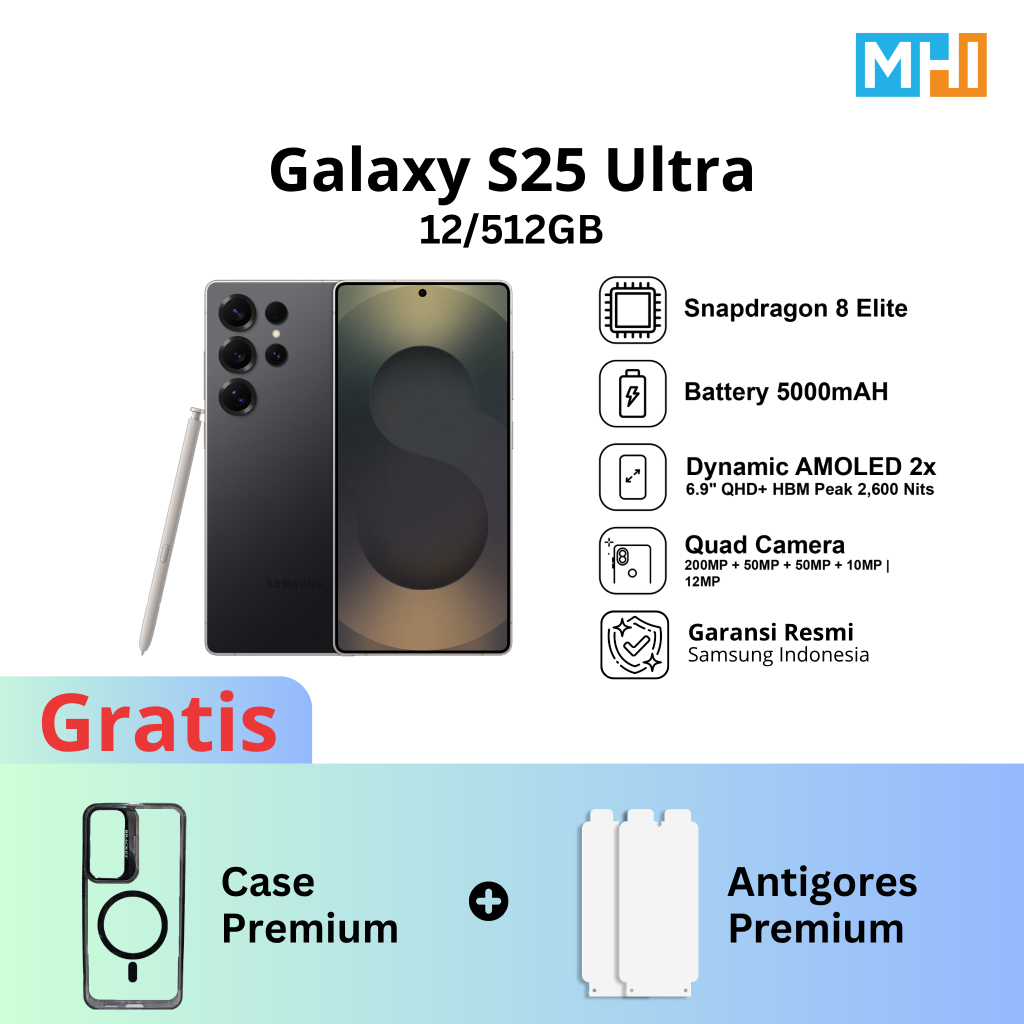 Jual Samsung Galaxy S25 Ultra 12/256GB 12/512GB Handphone AI | Shopee Indonesia