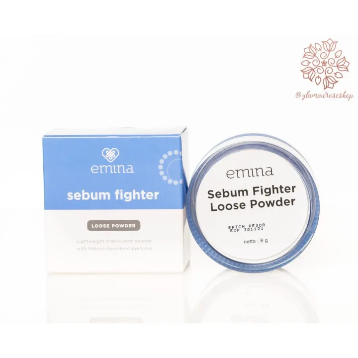 ❤️HairopediaStore❤️ Emina Sebum Fighter Loose Powder 8gr
