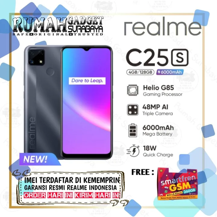 Realme C25 S 4GB 128GB Original Bergaransi Resmi Realme Indonesia