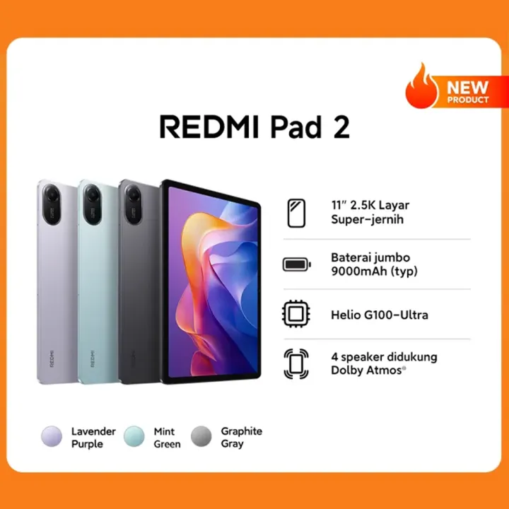 Redmi Pad 2 4GB RAM 128GB ROM | Lazada Indonesia