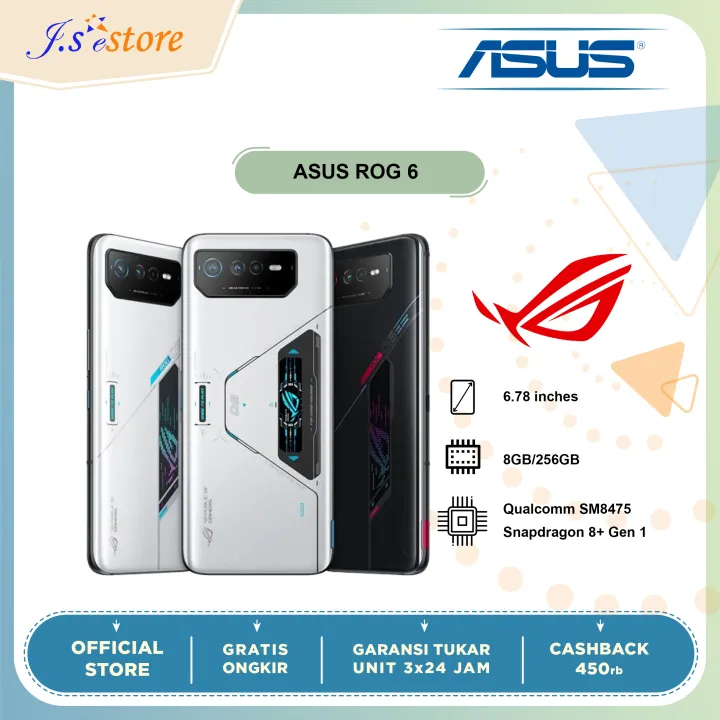 Asus ROG 6 8/256 Qualcomm SM8475 Garansi Resmi | Lazada Indonesia