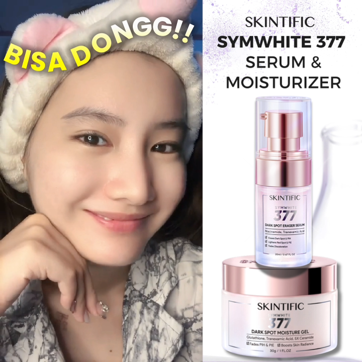 【Skintific Official 】SKINTIFIC - 377 Dark Spot 2pcs Set 丨Fades Dark Spots丨 Moisturizer 30g + Serum 20ml