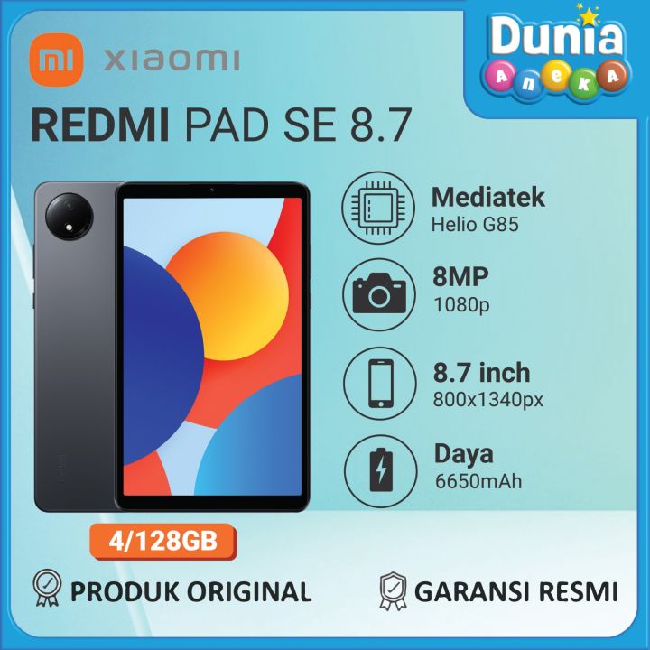 Xiaomi Redmi Pad SE 8.7 RAM 4GB/ROM 128 GB - Layar 8.7″ Inch - Baterai 6650 mAh - Garansi Resmi | Lazada Indonesia